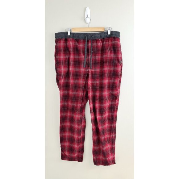 Eddie Bauer Other - Eddie Bauer Pajama Pants Mens Size XL Red Plaid Flannel Pull‎ On Lounge
